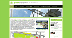 Desktop Screenshot of greenenergypark.de